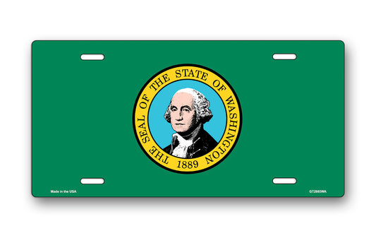 Washington State Flag License Plate