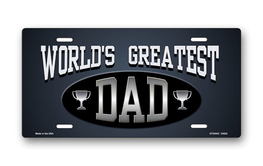 World's Greatest Dad License Plate