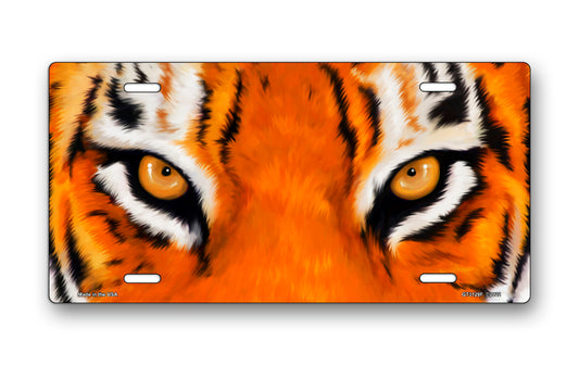 Tiger Eyes License Plate