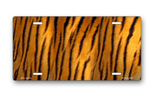 Tiger Fur License Plate