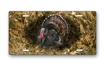 Turkey on Camo License Plate