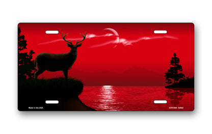 Red Lake Buck License Plate