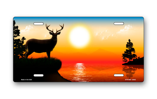 Sunrise Lake Buck License Plate