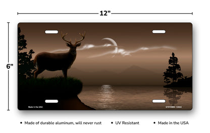 Mocha Lake Buck License Plate