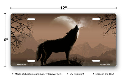 Howling Wolf on Mocha License Plate
