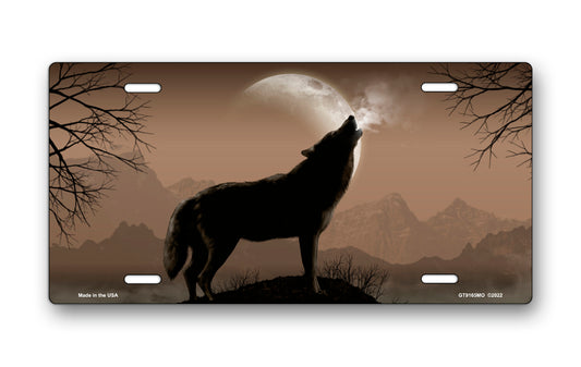 Howling Wolf on Mocha License Plate