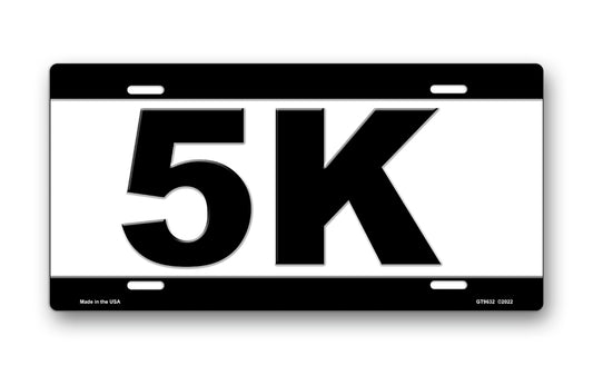 5K License Plate