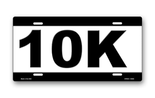 10K License Plate