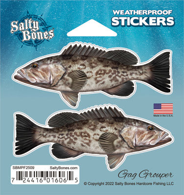 Gag Grouper Mini Profile Fish Decals