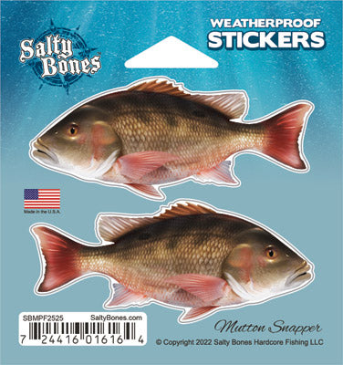 Mutton Snapper Mini Profile Fish Decals