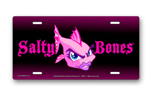 Salty Bones Attitude License Plate