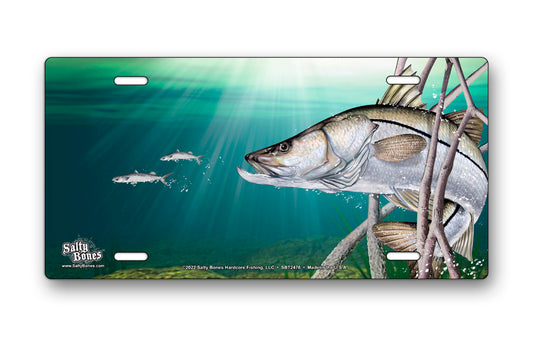 Salty Bones Snook License Plate