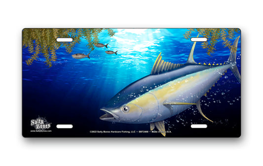 Salty Bones Tuna License Plate